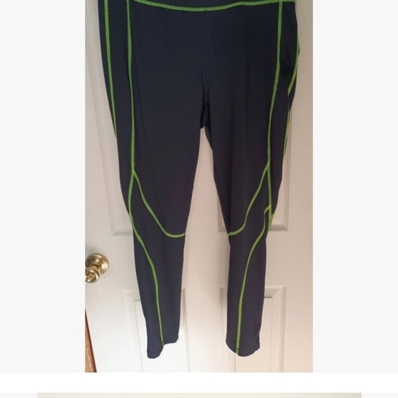 Women’s size large Fila workout pants Gray and green G5 - Picture 3 of 12